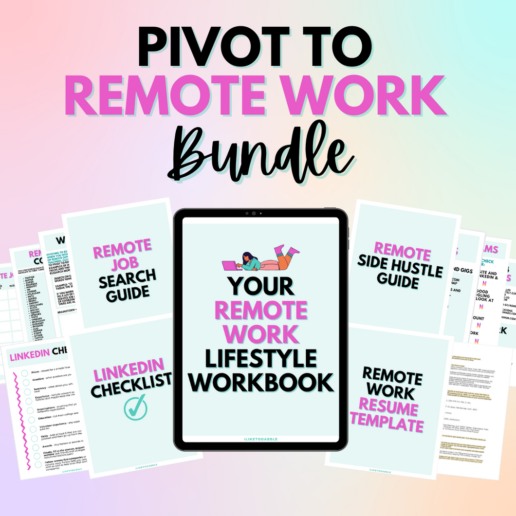 Pivot to Remote Work Bundle