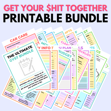 Load image into Gallery viewer, Get Your Shit Together Printable Bundle
